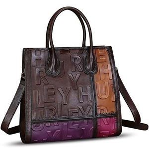 Top Handle Bags For Embroide Floral Cut Out Boston Satchel Western Country